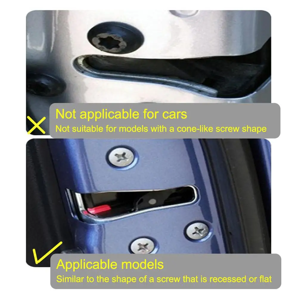 جديد 12 قطعة باب السيارة برغي تثبيت غطاء حامي لشركة فيات باندا برافو بونتو لينيا كروما 500 595 #6