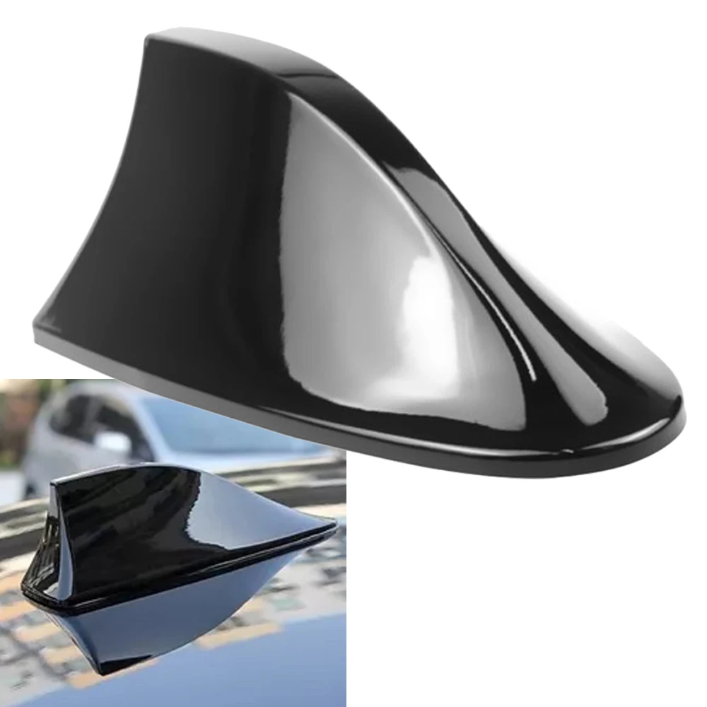 1Pcs Car Shark Fin Antenna For Universal Automobile 170mm*70mm*65mm Black / White Waterproof Durable Material Car Accessories