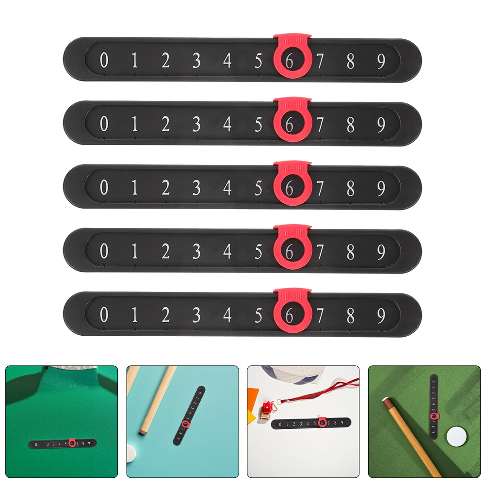 

5 Pcs Foosball Table Game Scoreboard Plastic Elegant Office Use Mini Football Score Counter Billiard