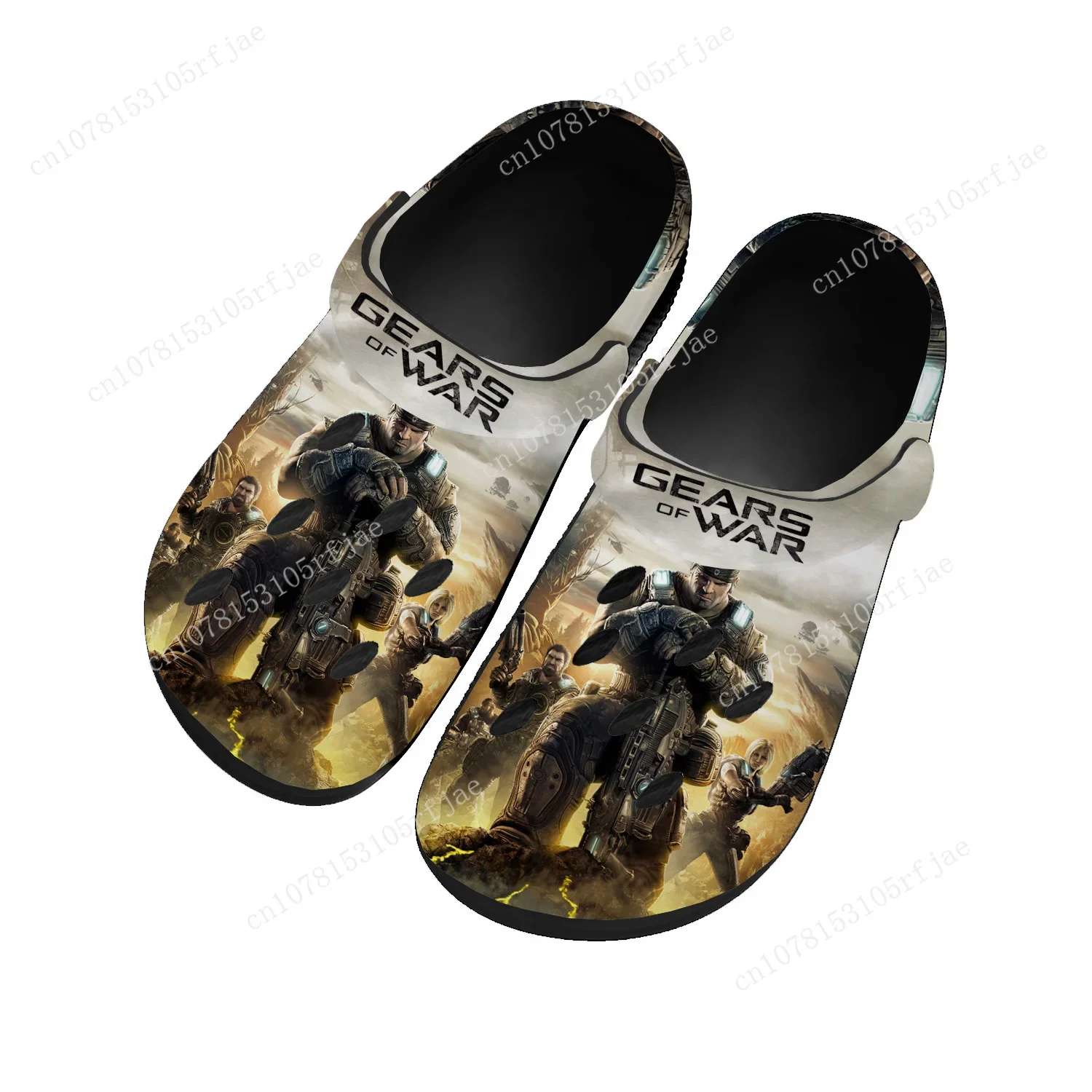 

Gears of War Home Clogs Hot Cartoon Game Mens Womens Teenager Fashion Tailor Made Water Shoes Garden Beach Hole Slippers Sandals