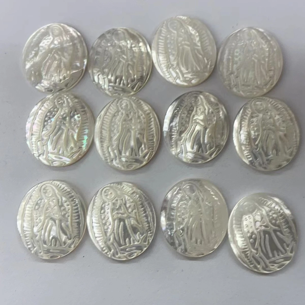 DIY Loose Shell Beads Freshwater Shell Goddess Bead Without Hole For Jewelry Making DIY Chains Necklace Accessory