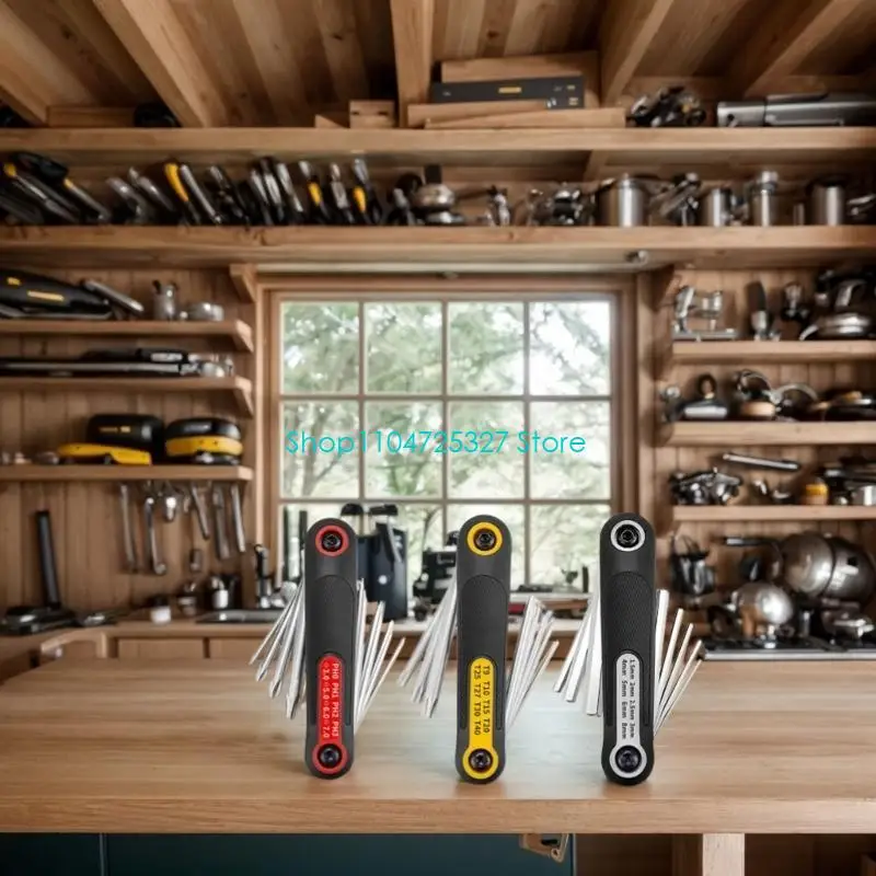 D8KF Útil 8 pulgadas estrella 8 pulgadas llave hexagonal con antislip para uso tareas mecánicas sin