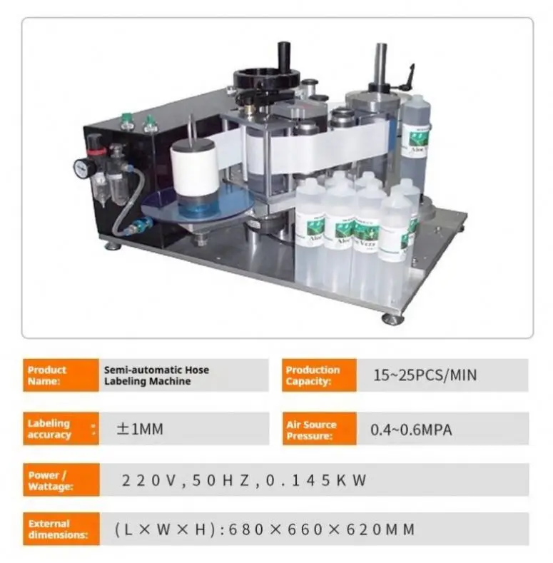 Made in China High Speed Labeling Machine Rotary Design for Transparent Label and Self-adhesive Labels