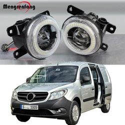 2 in1 funkcja samochodu H11 LED światła przeciwmgielne anioł oko reflektor do jazdy dziennej dzienna DRL 30W 8000lm dla Mercedes Benz Citan W415 2012-2021