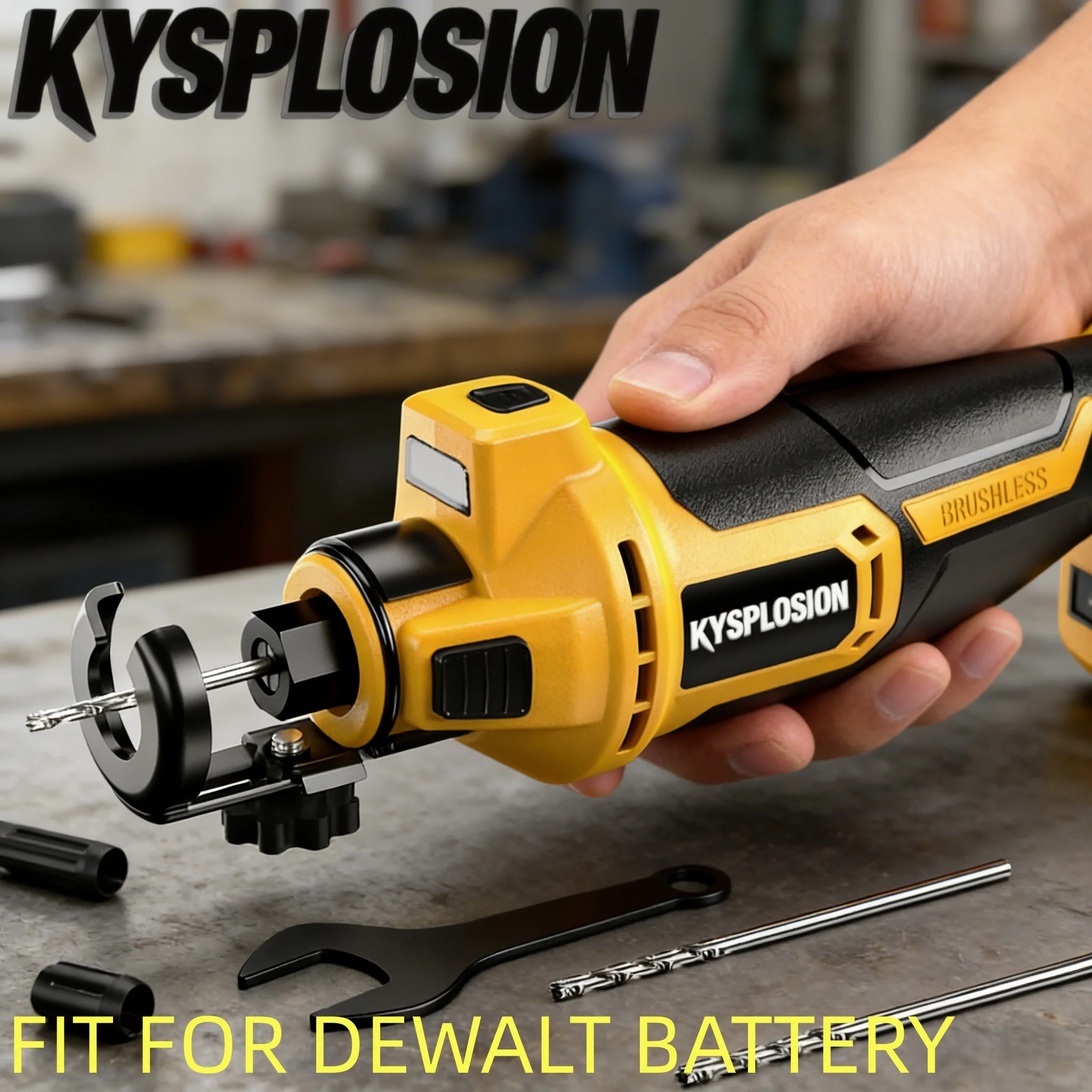 3 Gears Brushless Electric Drywall Cut Out Tool Cutting Woodworking Drywall Sheetrock Tools For dewalt Battery Pin