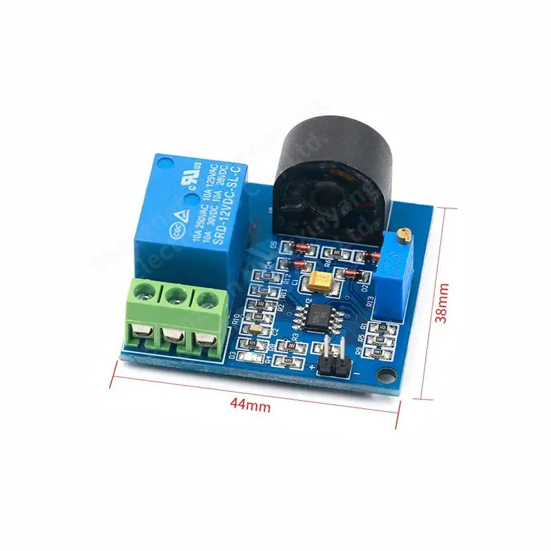 AC Current Detection Sensor Module 5V 12V 24V Relay Protection Module 5A Over-Current Overcurrent Protection Switch Output