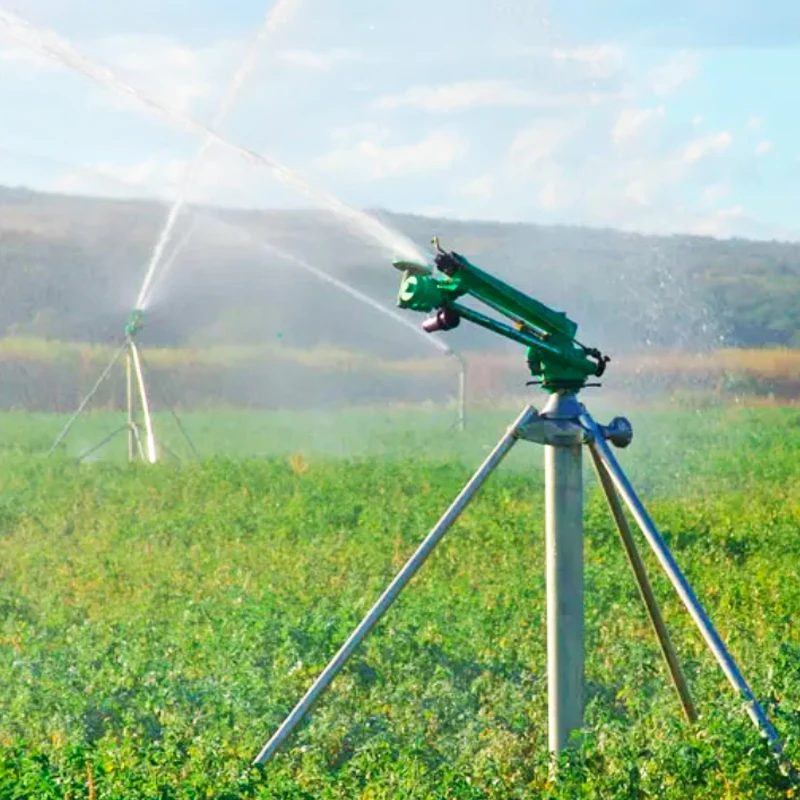 2 Inch Rustproof Large Farm Long Spray Distance Irrigation Rain Gun Sprinkler 360 Degree Drive Agricultural