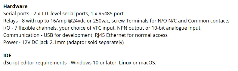 DS378 - 8 X 16A Ethernet Relay Module view 5