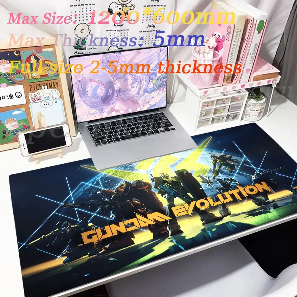 Mouse Desk Pad Fashion Non-Slip Rubber Cool Edge Valorant locking Mousemat XXXL 90x40cm Mecha Dragon G_gundamsS Durable Desktop