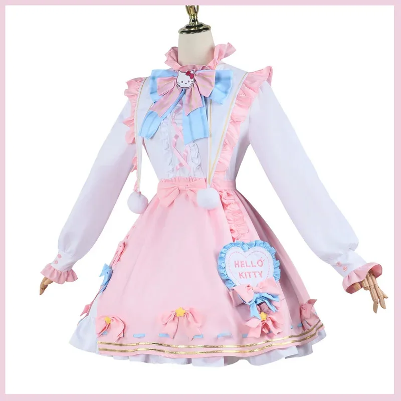 2025 aaa 게임 아이덴티티 Ⅴ 엠마 우즈 가드너 조셉 데살니에 코스프레 의상 귀여운 로리타 스커트 유니폼 가발 신발 남녀 공용 카와