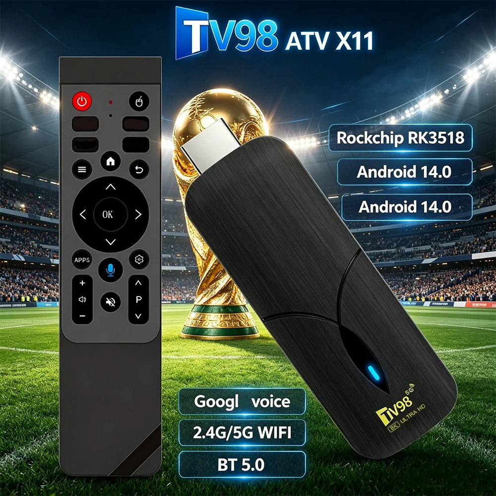 4K Media Player - TV Stick RK3518 Quad Core Android