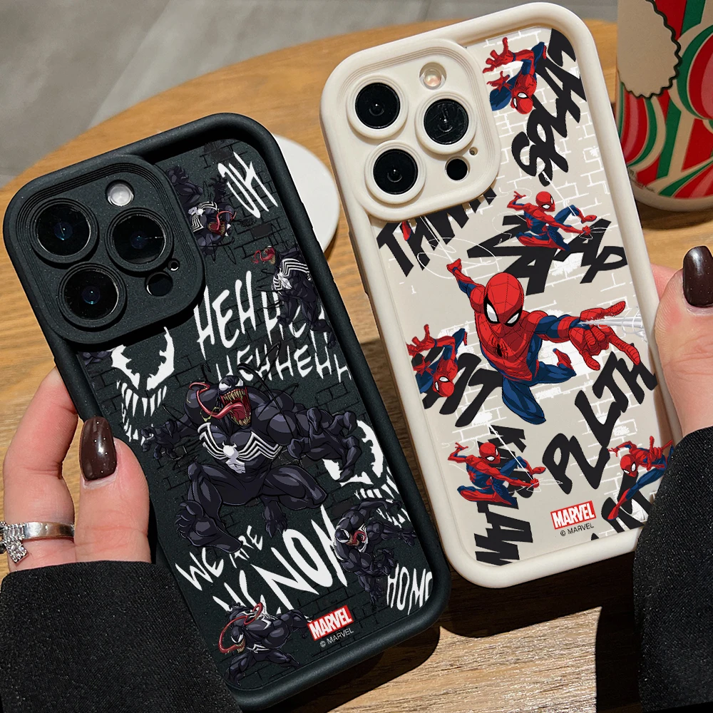 Venoms Spiders Men Phone Case for Xiaomi Poco X7 X6 X5 X3 NFC M7 M6 F7 Ultra F5 F4 F3 GT Pro 4G 5G Soft Cover