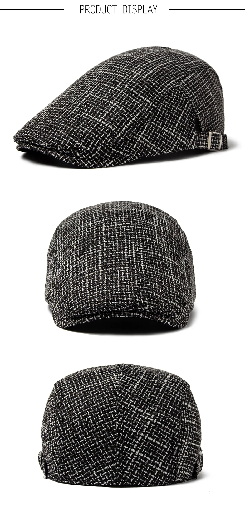 CNTANG 2024 Neue Männer Baskenmütze Frauen Klassische Vintage Leinen Berets Sommer Sonnenblende Casual Entenschnabel Hüte Zeitungsjunge Mütze Unisex Einstellbar – Detail 3