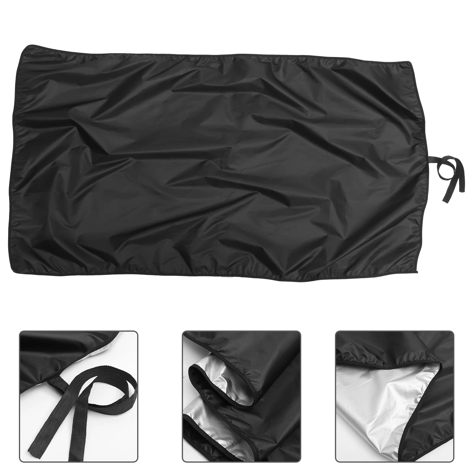 

1pc Black Single Layer Mat Durable Waterproof Non Slip Design Fits Most Cars Easy to Cut Trunk Liner Car Trunk Pad
