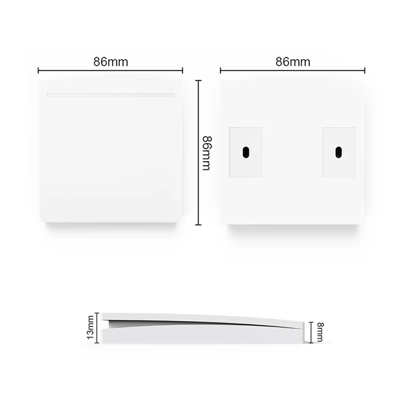 GERMA 86 Wall Panel Wireless Remote Transmitter 1 2 3 Button RF Switch For Light Lamp Bulb Home Living Room Bedroom Corridor