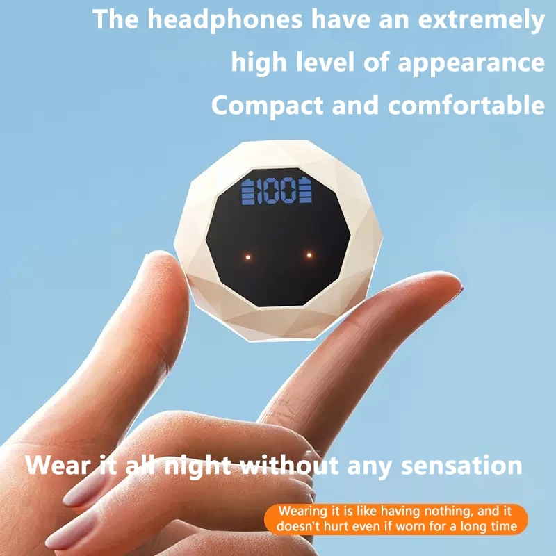 Wireless Earbuds Bluetooth 5.4 Headphones Noise Cancel In-ear Waterproof Earphones with Microphone Longbattery life