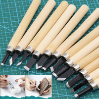 12Pcs Professional Wood Carving Chisel Knife Hand Tool Set For Basic Detailed Carving Woodworkers Gouges