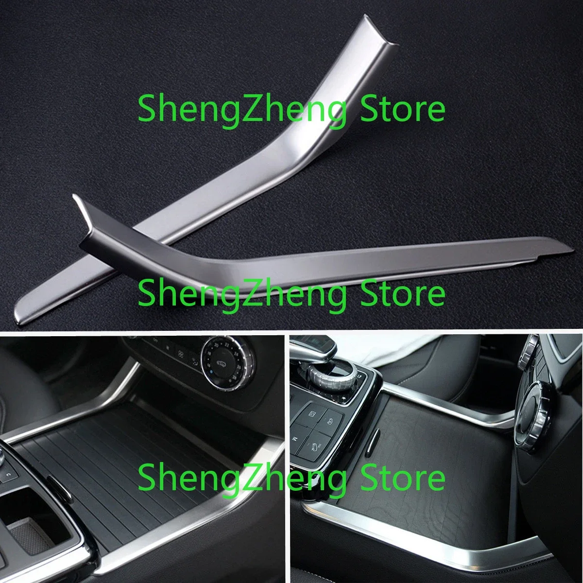 Interior Console Water Cup Holder Cover Trim For Mercedes Benz GL X166 ML W166