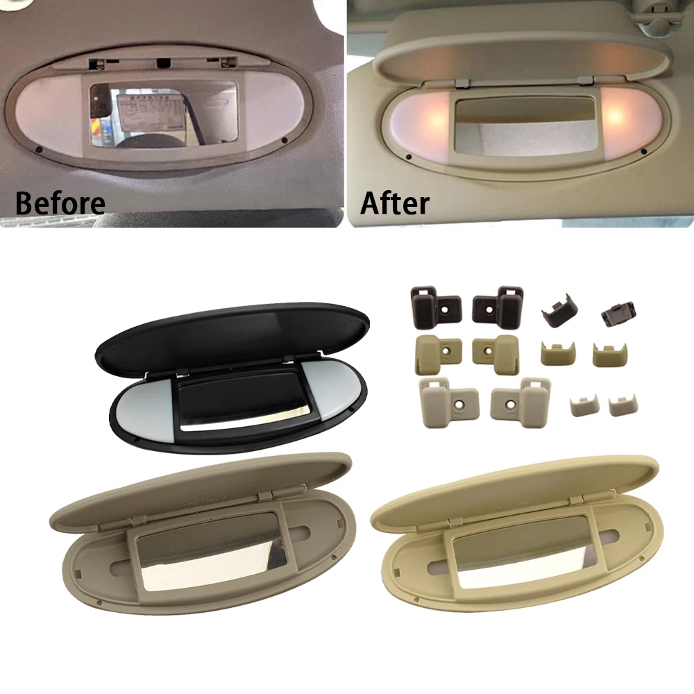 Union Jack For MINI Cooper S One D JCW R55 R56 R57 R59 R60 Car Sun Visor Sunshade Panel Housing Vanity Mirror Cover Accessories