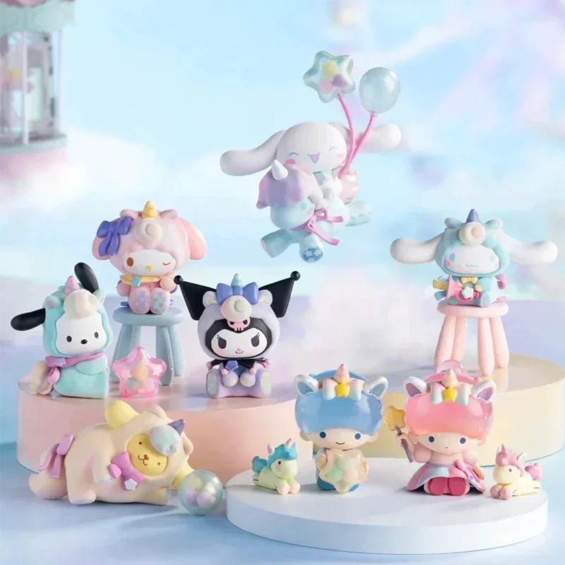 Sanrio Wonderland Series Blind Box Cinnamoroll Balloon Pochacco Kuromi My Melody Figurka Anime Tajemnicze pudełko z niespodzianką Model Toys — 2