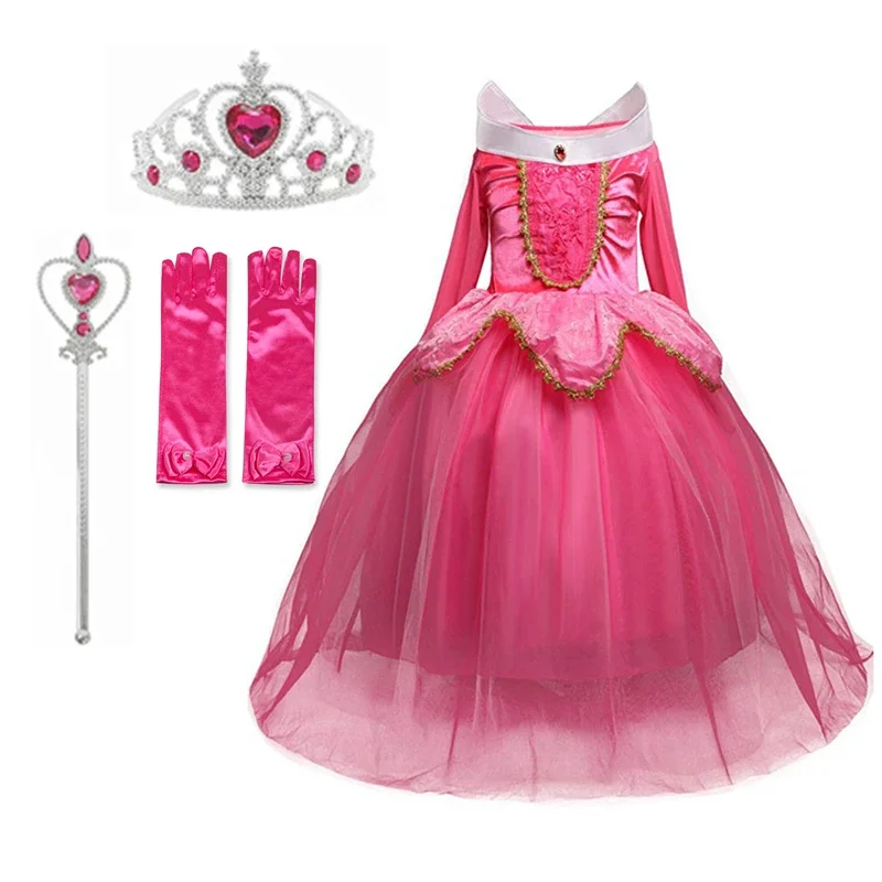 Kids Dresses for Girls Princess Anna Elsa Halloween Cosplay Costume Birthday Party Clothing  Christmas Carnival Disfraz Robe