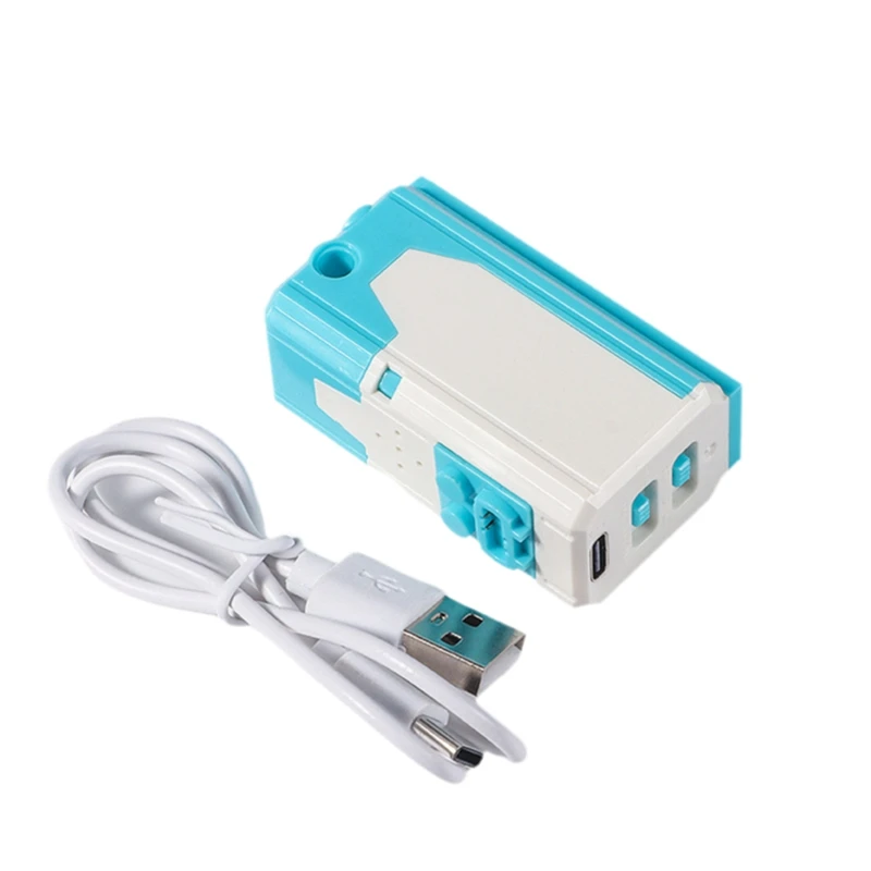 Fungsi daya Motor listrik MOC blok bangunan dapat diisi ulang Motor nirkabel 8883M 9686 MOC DIY perakitan