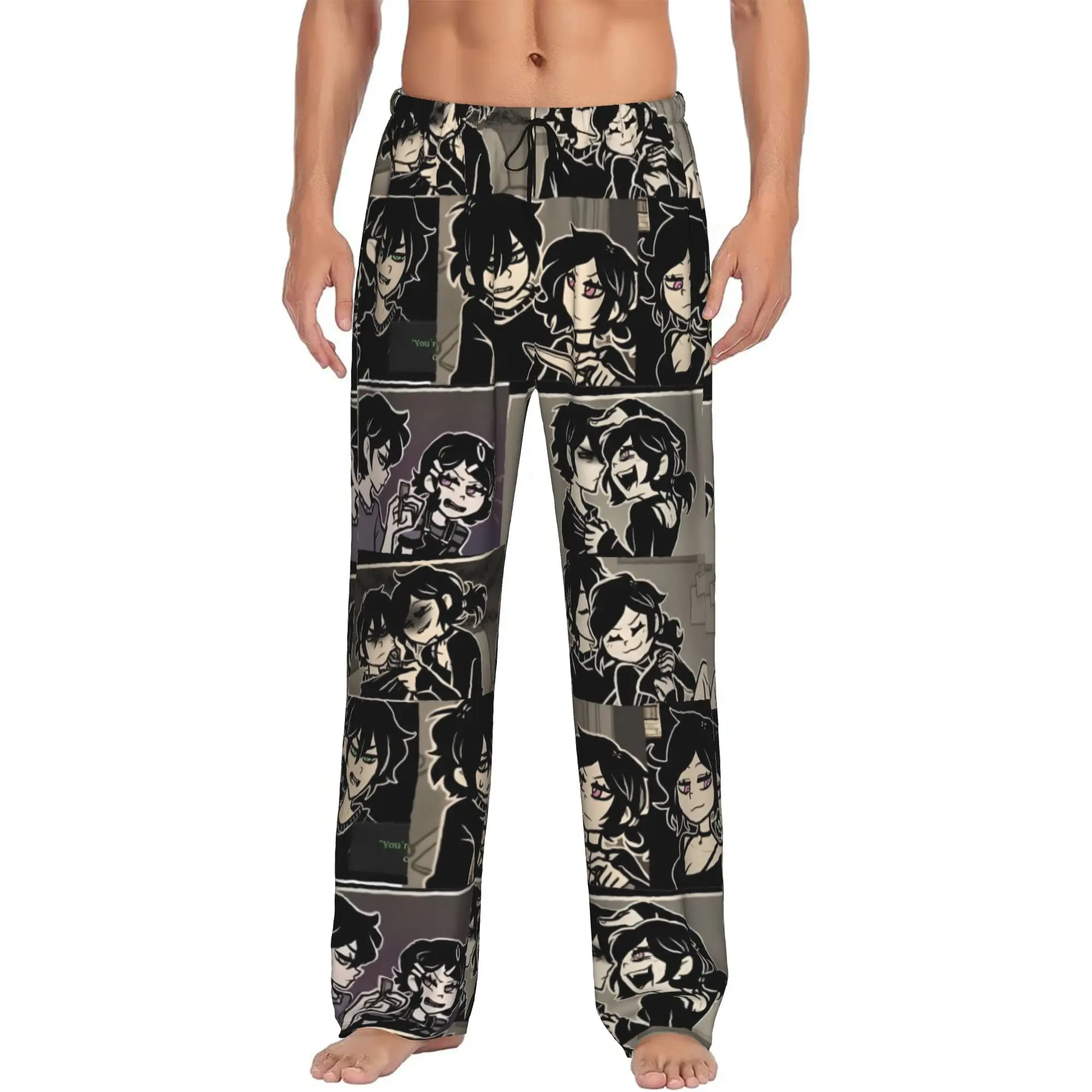 The Coffin of Andy and Leyley Pajama Pants Sleepwear Elastic Waistband Horror Puzzle Game Sleep Lounge Bottoms with Pockets