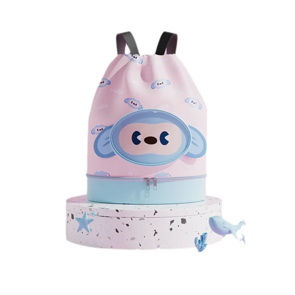 

Dry and Wet Separation Children's Swimming Bag Large Capacity Storage Bag Cartoon Swim Backpack Cute Animals Waterproof