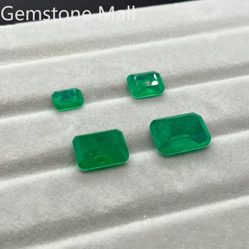 أحجار كريمة باللون الزمردي الأخضر لمتاجر المجوهرات ، كريستال تم إنشاؤه في المختبر ، صنع الإنسان عالي الجودة ، سعر الجملة ، مورد سهل الاستخدام