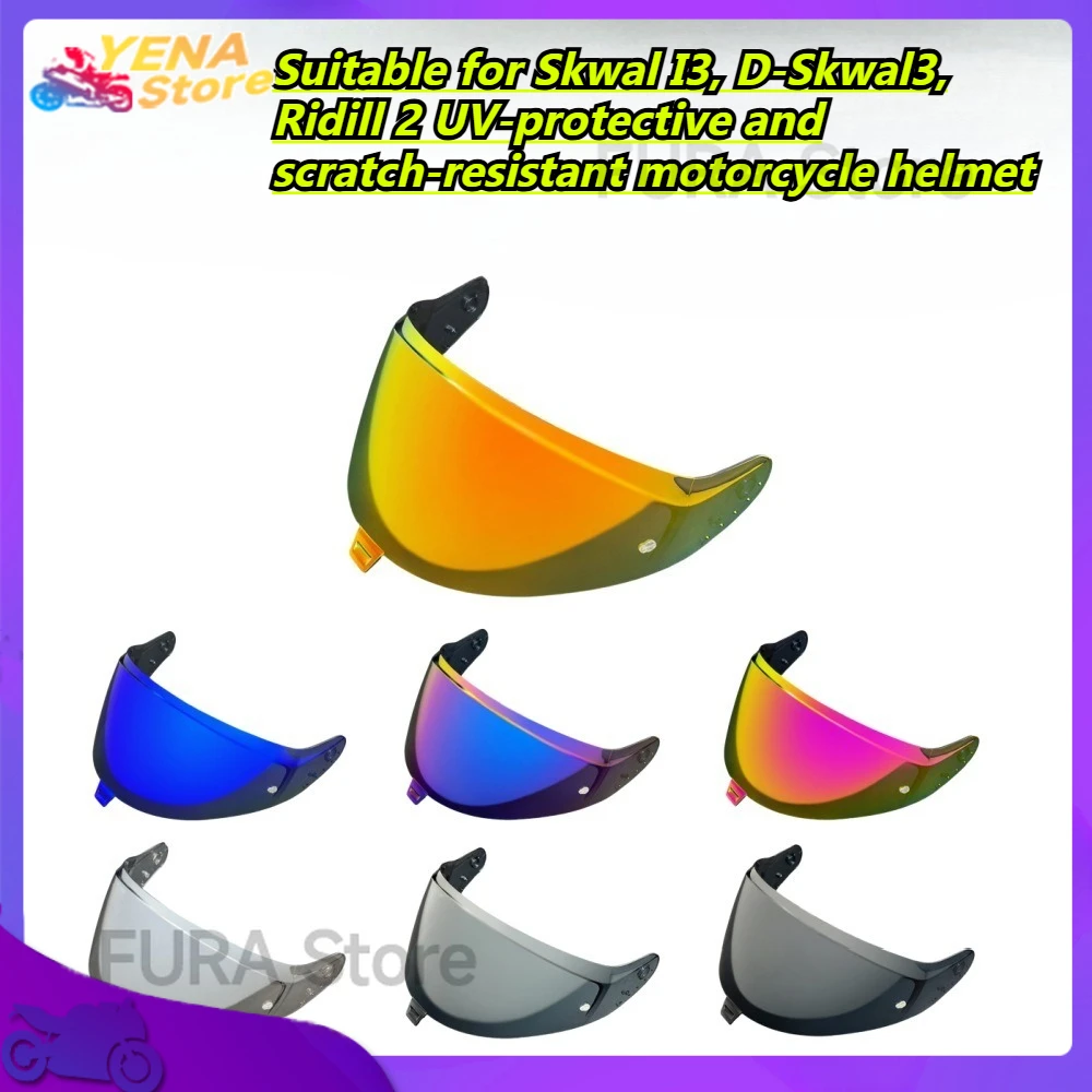 

Suitable for Skwal I3, D-Skwal3, Ridill 2 UV-protective and scratch-resistant motorcycle helmet face shields and accessories