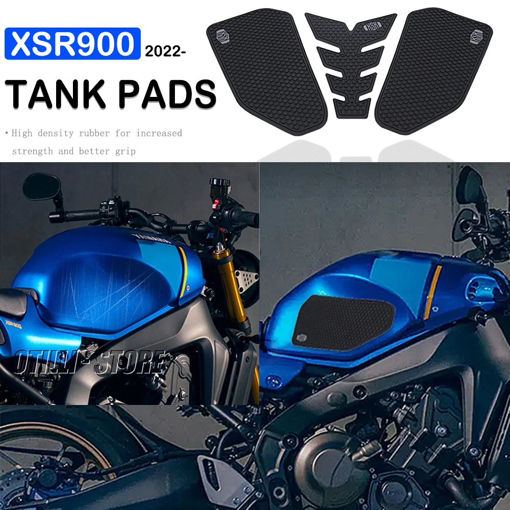 

New Texture Tank Pads XSR900 Protector Stickers Decal Knee Side Fuel Traction Pad Motorcycle For Yamaha XSR 900 xsr900 2022 2023