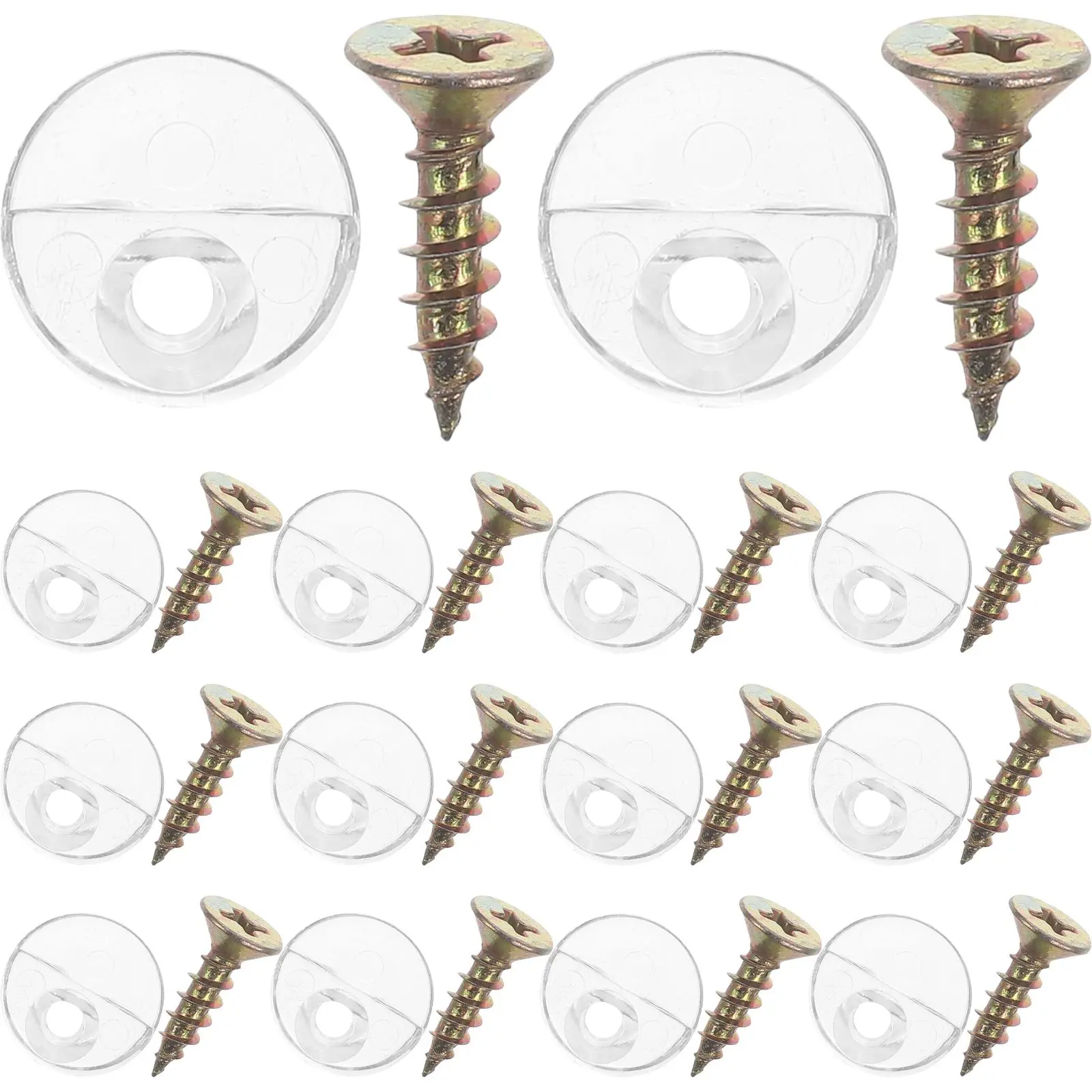 

20 Pcs Glass Wardrobe Holder Installation Clips Door Cabinet Closet Retainer for Doors
