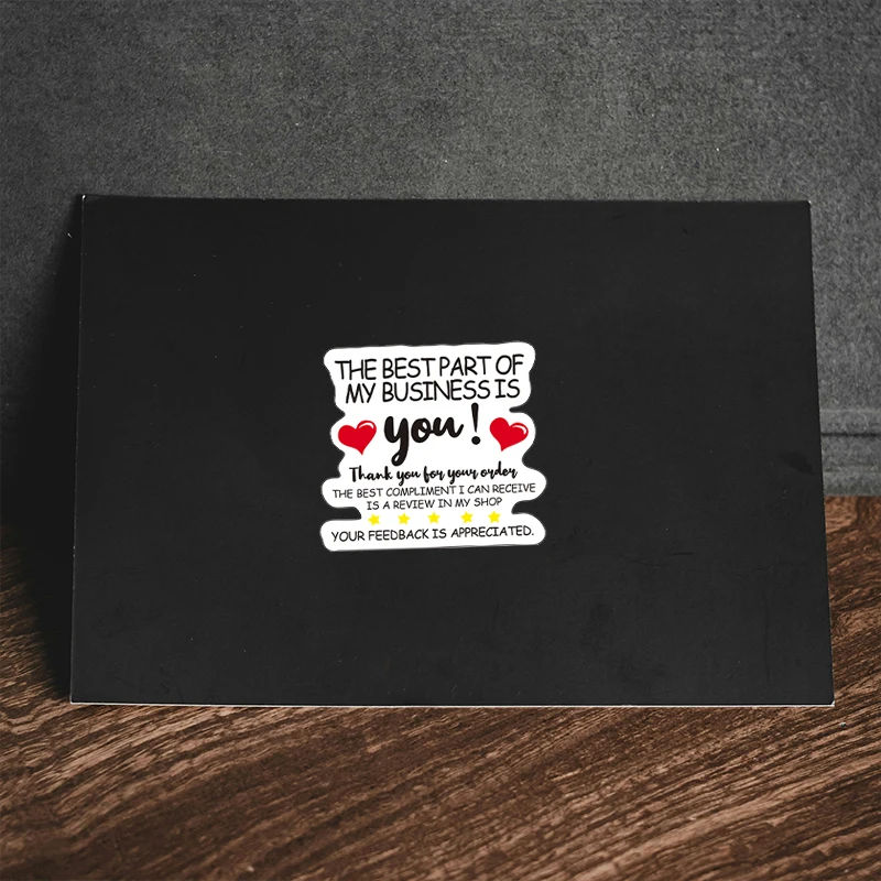 500Pcs 1.69*1.89in Heart-Shaped Thank You Stickers for Purchases, Handmade Stickers, Small Business Stickers, Envelope Stickers, Thank You Stickers for Product Purchases, Gift Decoration Stickers image 4