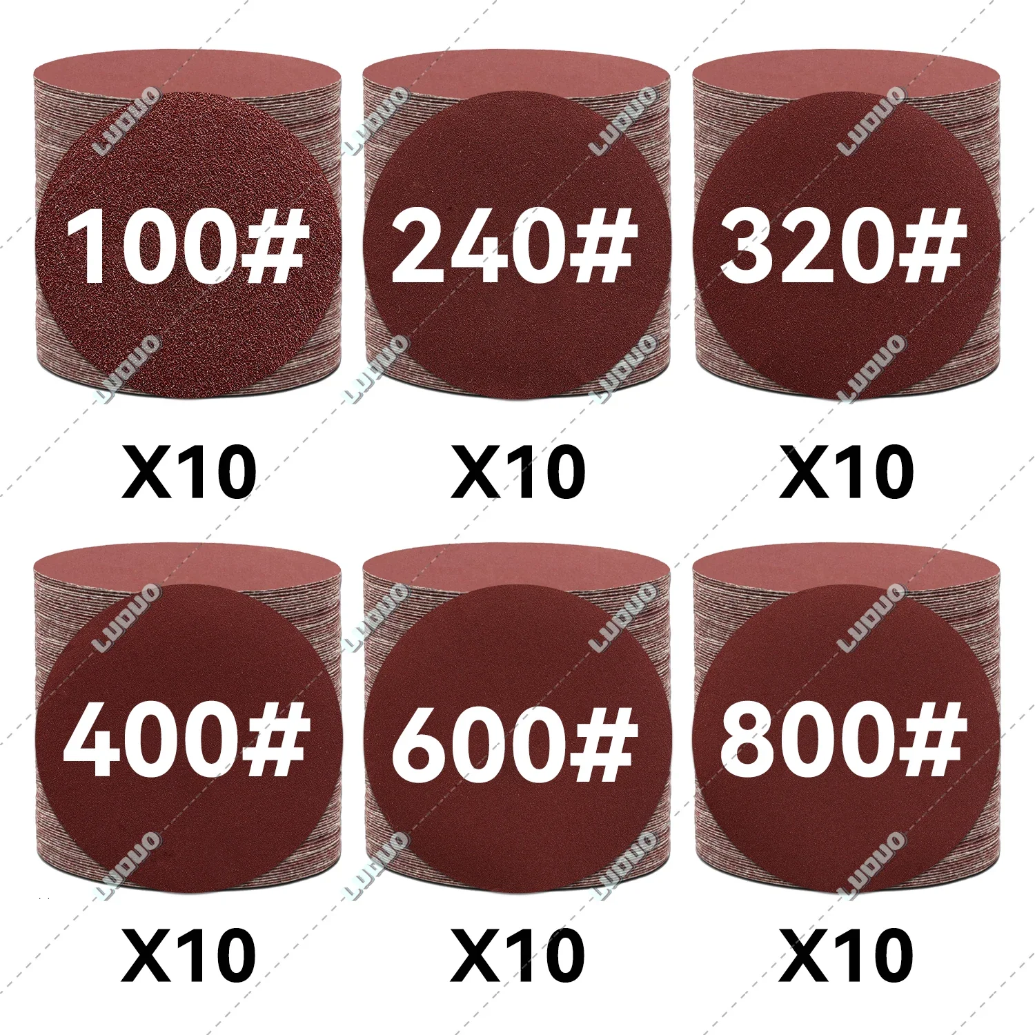 60PCS Schleifpapier Blatt Set Für Schleif Scheiben Haken & Schleife Schleifpapier Für Auto Detaillierung Polieren Scheinwerfer Restaurierung