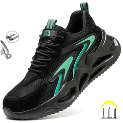 New 2023 Fashion Lightweight Security Protective Safety Wrok Shoes For Men Anti-smashing Sneakers Breathable Male Footwear