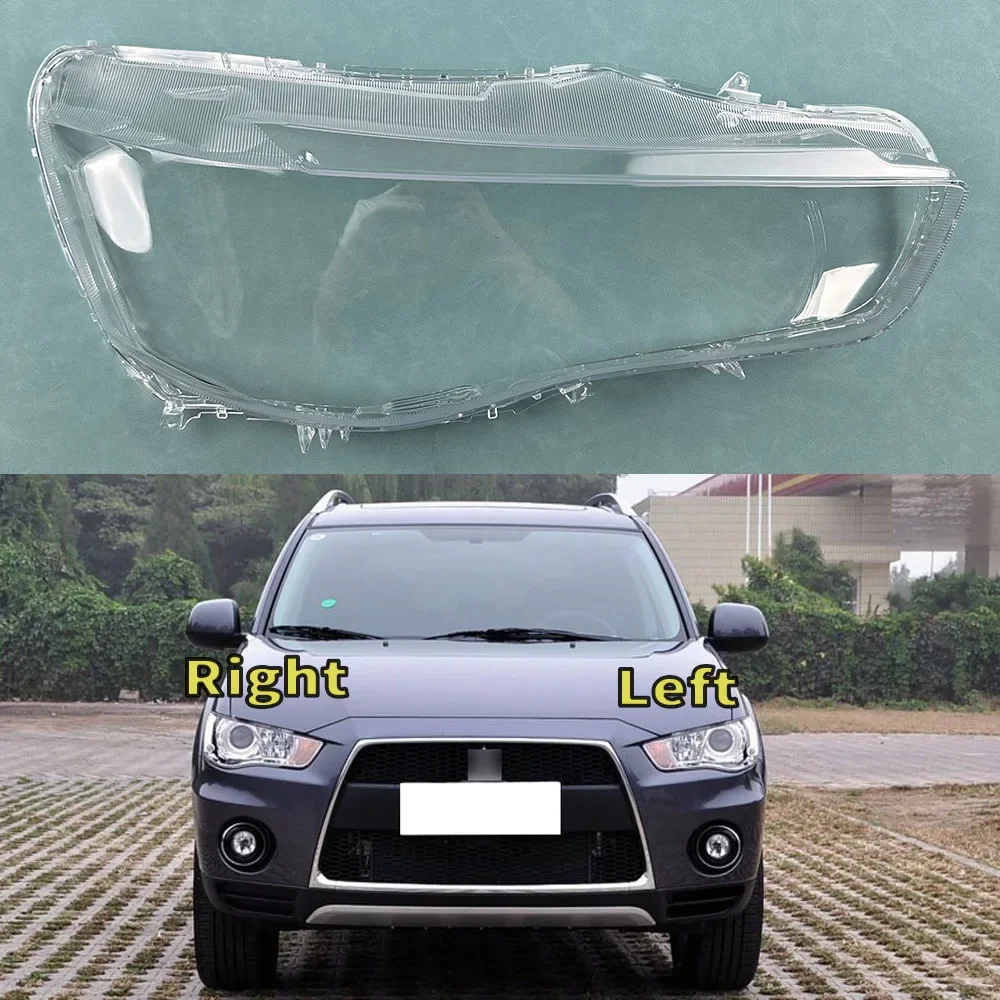 

For Mitsubishi Outlander EX 2010-2012 Transparent Headlight Cover Lampshade Headlamp Lamp Shell Plexiglass Replace Original Lens