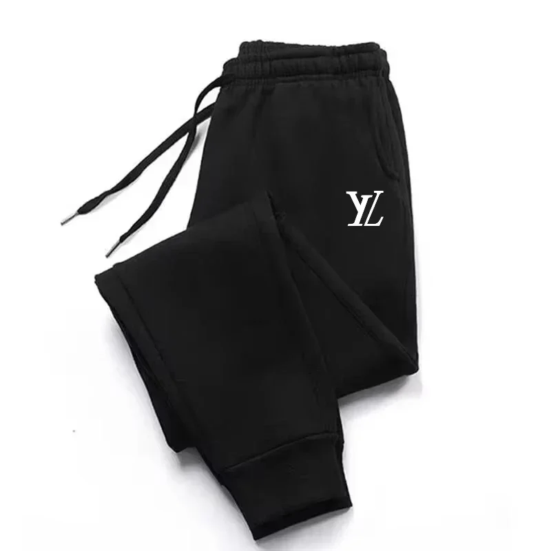 

Men's fashionable letter printed sports pants, comfortable and warm jogging pants, men's outdoor home pants