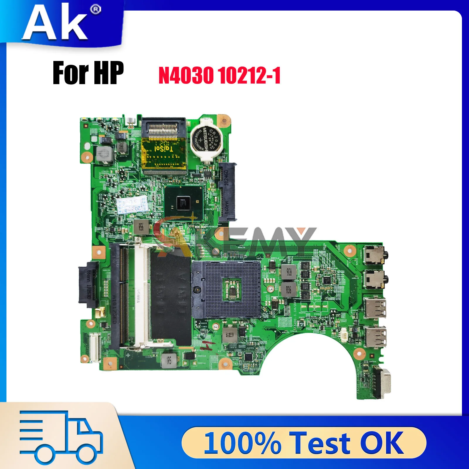 

CN-0R2XK8 для ноутбука DELL Inspiron N4030, материнская плата 10212-1 с HM57 DDR3 48.4EK19.011, 100% полностью протестирована