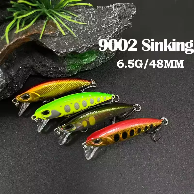 

6.5g 48mm Sinking Minnow Fishing Lure Freshwater Carp Trout Pike Bait Japan Pesca Wobbler Artificial Hard Baits Fishing Supplies