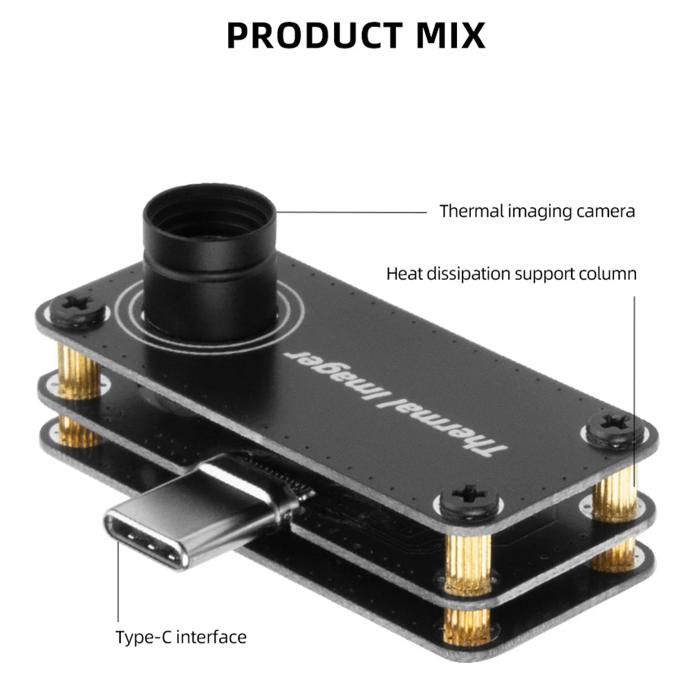 -20~1000 ℃ Tempreature Measuring Meter Type-C USB Mini Infrared Thermal Imager For OTG APP Control Multifunction Thermodetector