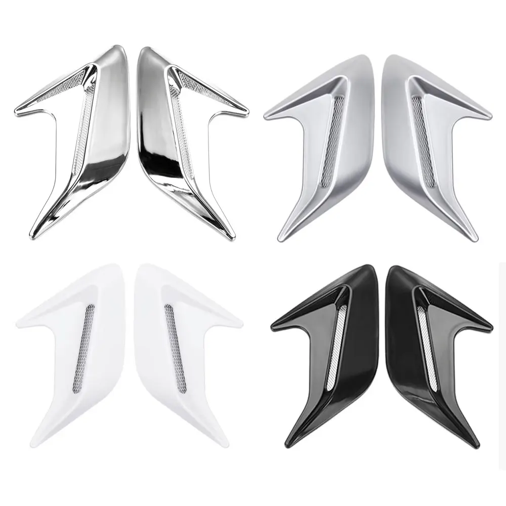 

Simulation Shark Gill Air Intake Decals for Fender & Door Exterior Modification - 2PCS 3D Car Side Vent Stickers