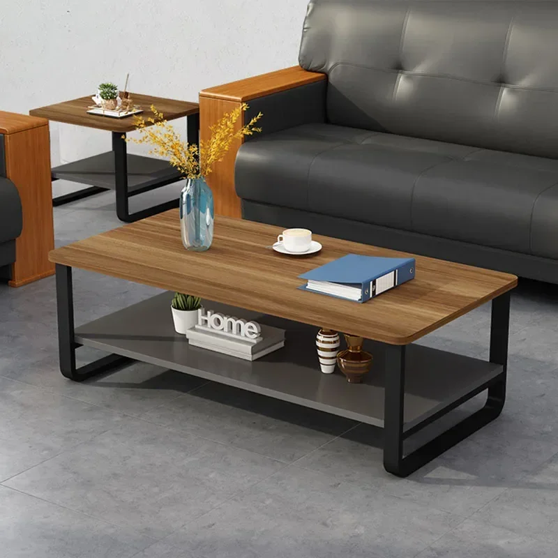 Mesa auxiliar de almacenamiento para habitación de ordenador portátil, estante cuadrado, mesa de centro de madera para jardín, muebles nórdicos para el hogar