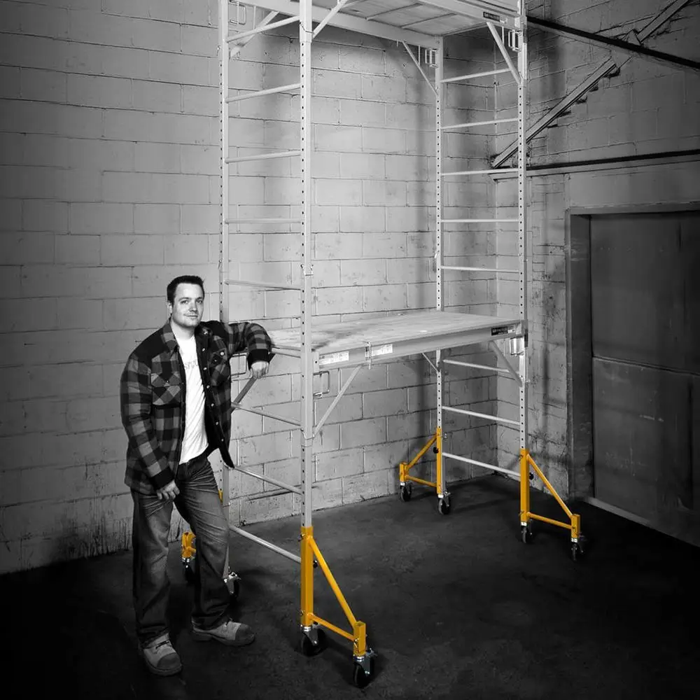 4 عبوات من أدوات سقالة، عجلات ملحقات سقالات على طراز بيكر، مقاس 14 بوصة