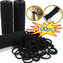 High Elastic Hair Bands for Women Girls Black Basic Hair Tie Headband Simple Ponytail Holder Headwear Hair Accessories