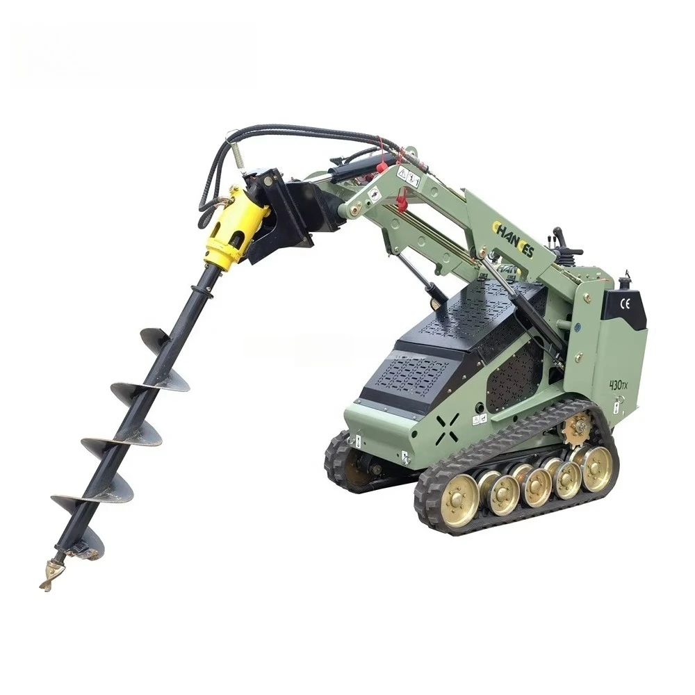2024 Mini Skid Steer Loader Accessories Higher Cost Performance Cheap Auger Accessories Construction Farm Industries New Engine