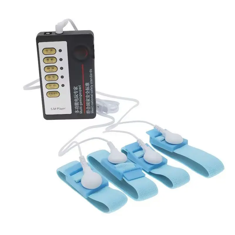2pcs/4pcs Adjustable Stim Loops 3.5mm Snap Conductive Estim Wrist Strap with Wires for Electronic Pulse Meridian Massager