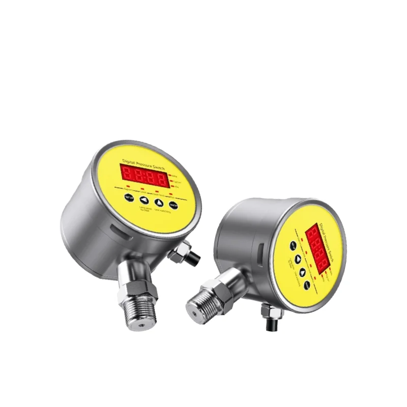 Intelligent pressure switch controller digital display electrical contact pressure gauge electronic Air water pressure manometer