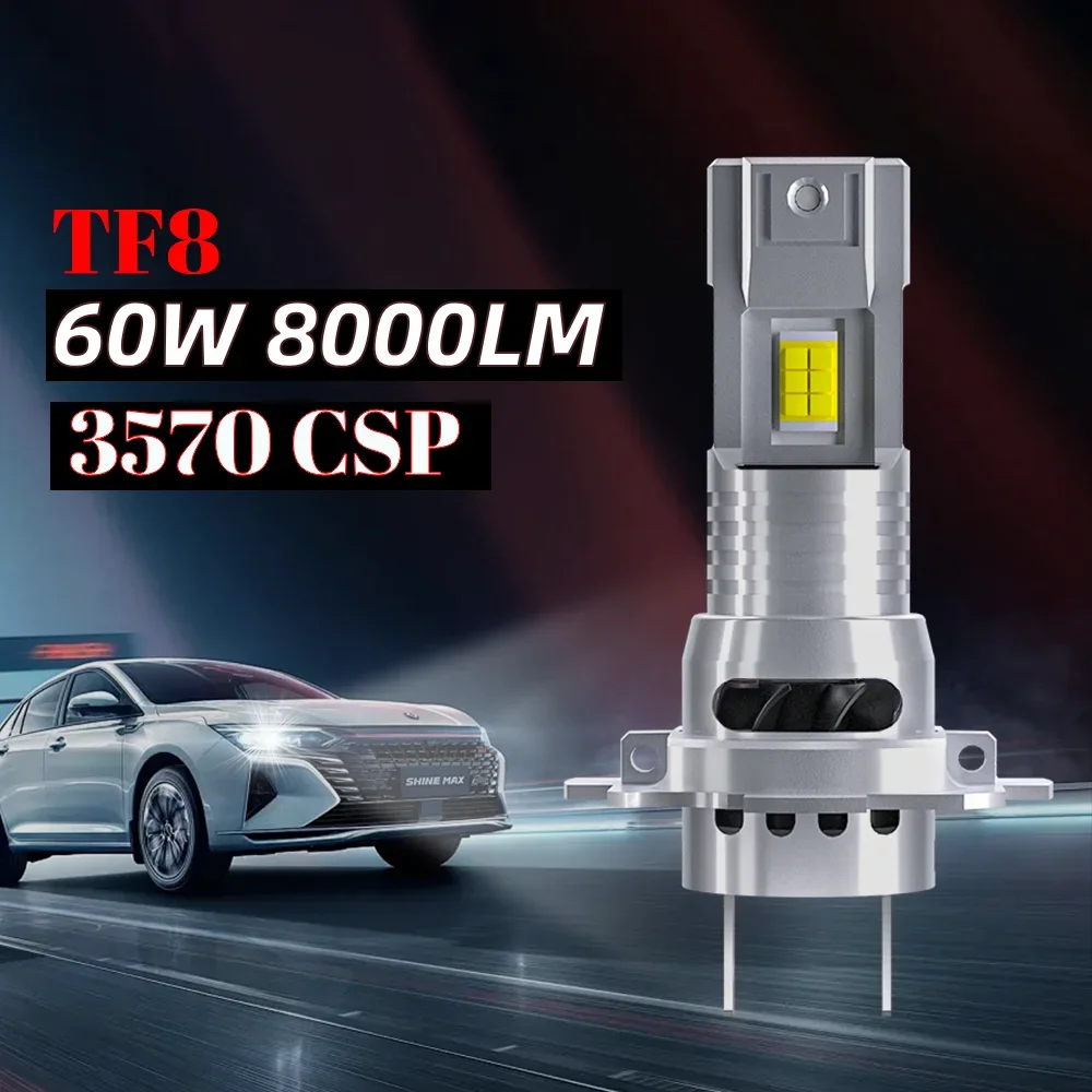 

H7 LED Car Headlight Real 60W 9005 9006 H7 H8 H9 H4 Car Lamp 30000LM Mini Fog Light 6000K White Plug & Play Canbus 12V