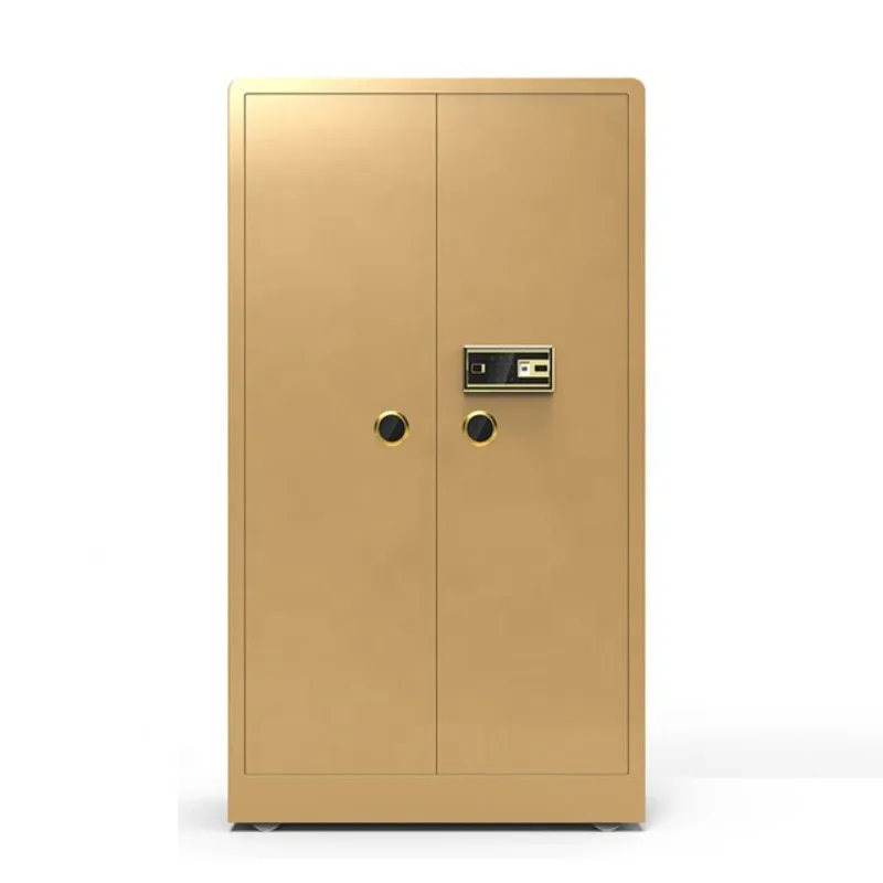 Heavy Duty 1.5-6 mm Thick Cold Rolled Steel Wall Mounted Office Hotel Home Anti-theft Fingerprint Key Double Door Safe