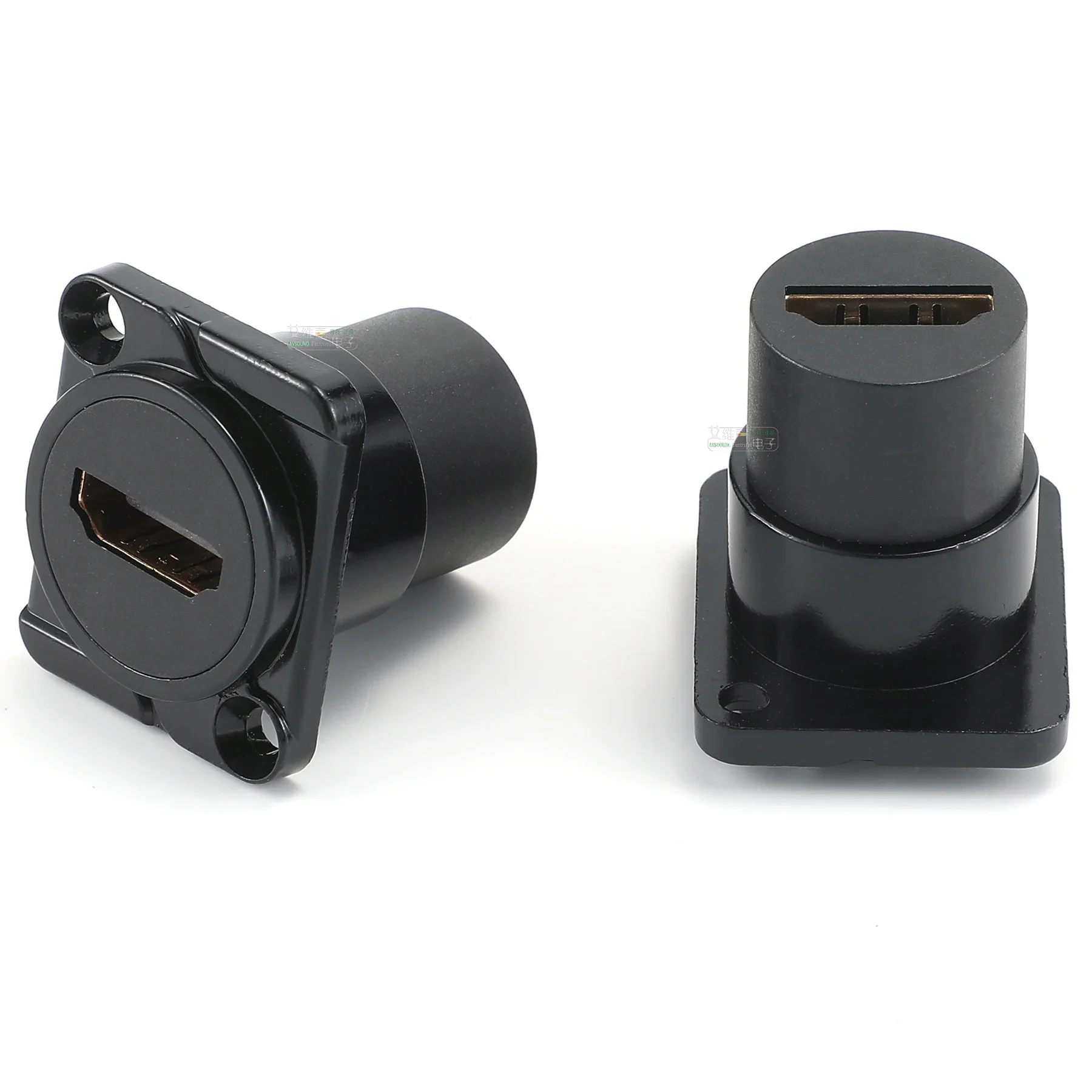 Metal Socket Module D Type USB 3.0 2.0 Type-C Network RJ45 CAT6 CAT6A HDMI 2.0 Extension Cable Connectors Panel Mounting